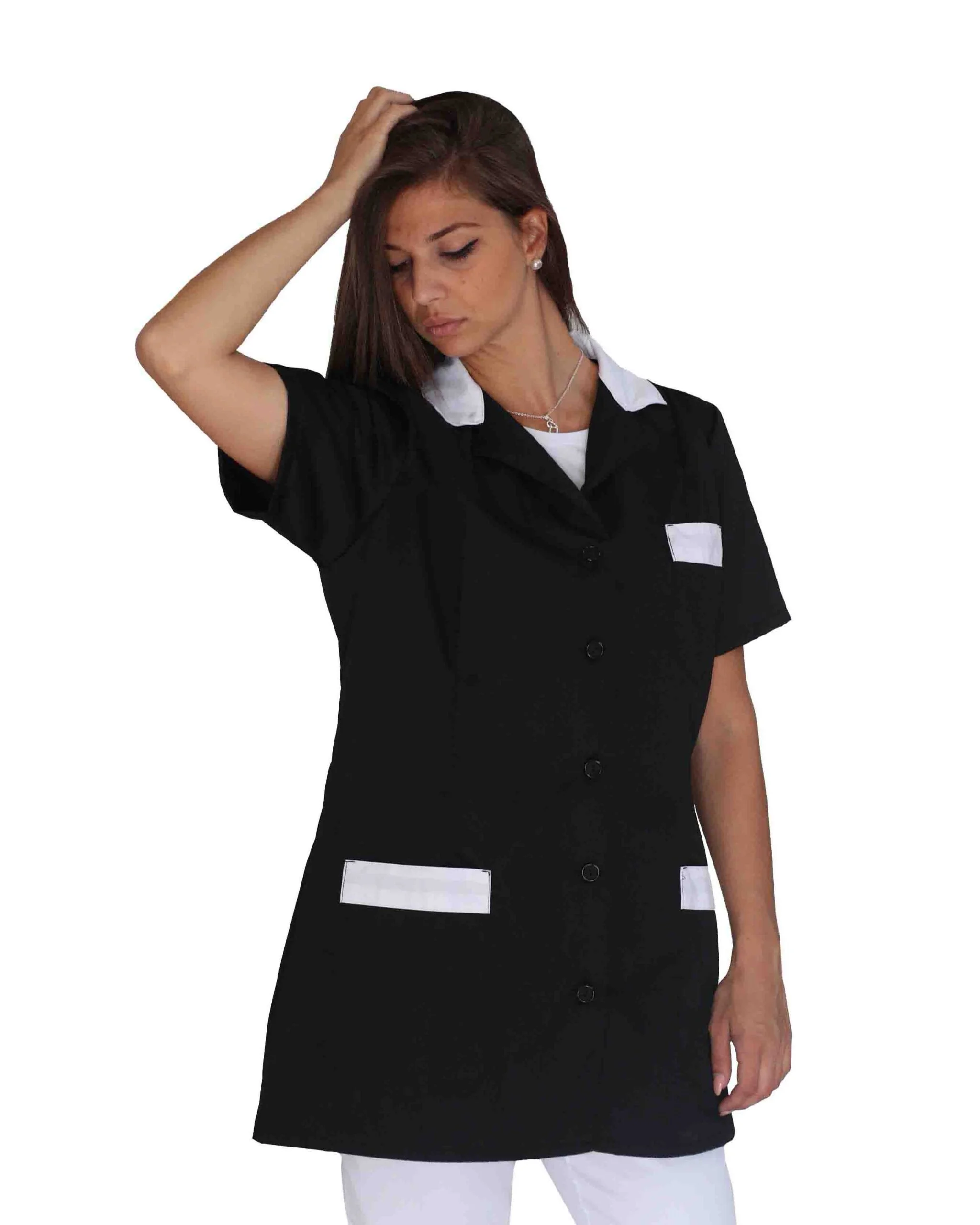 Divise Da Lavoro Donna Camice Da Lavoro Donna Nero E Bianco Moda