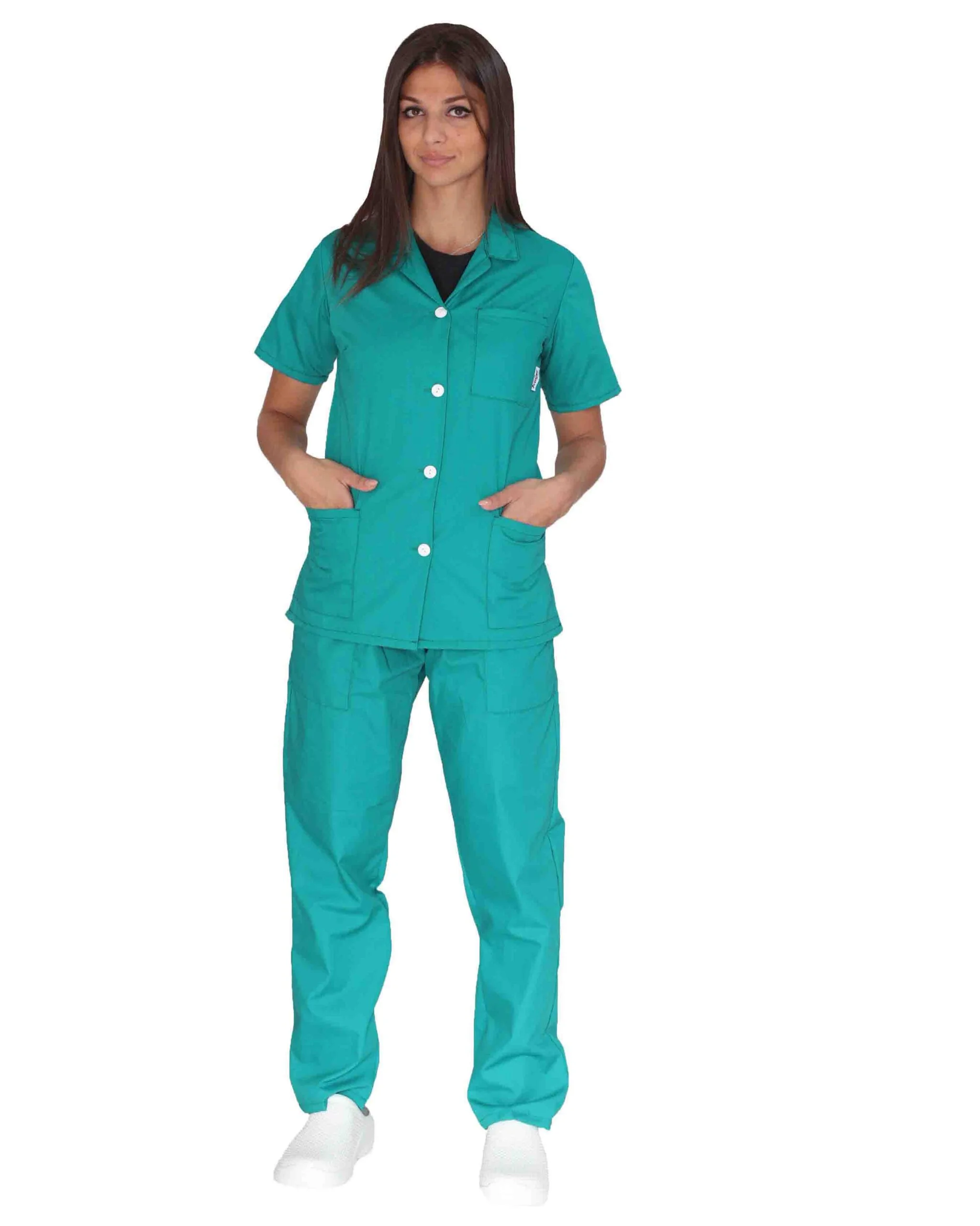 Divisa Ospedaliera Verde Unisex: Casacca e Pantaloni
