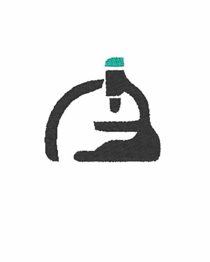 Logo Ricamato: Laboratorio Microscopio